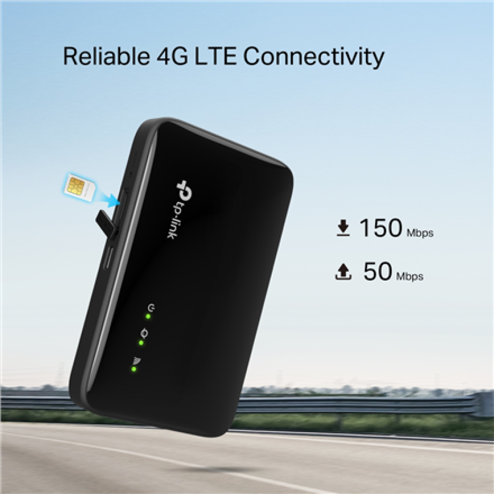 TP-LINK 4G LTE Mobile Wi-Fi , M7005 , 802.11ax , MU-MiMO No , no PoE , Antenna type Internal