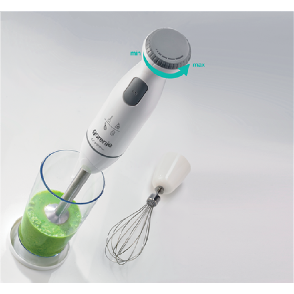 Gorenje Hand blender , HBC802QW , Hand Blender , 800 W , Jar material Plastic , Jar capacity 0.5 L , White