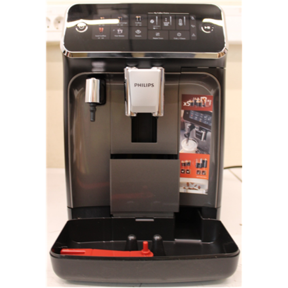 SALE OUT. , Philips Coffee Maker , EP3329/70 Series 3300 , Pump pressure 15 bar , Built-in milk frother , Fully Automatic , 1500 W , Black , DAMAGED PACKAGING