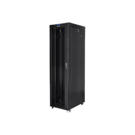 Lanberg , Rack cabinet 19 free-standing 47U/800x1000 (flat pack) with glass door, LCD , FF01-8047-12BL , Black