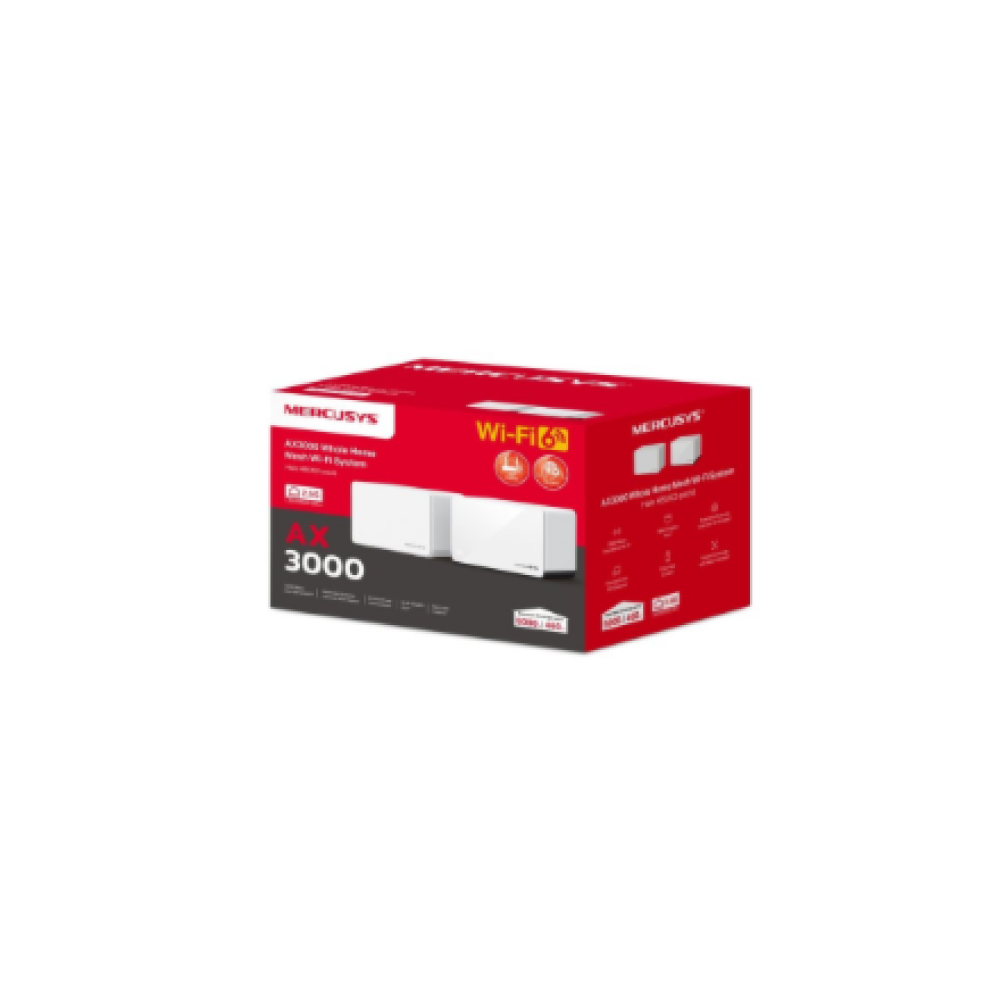 Mercusys Halo H85X(2-pack) AX3000 Whole Home Mesh Wi-Fi 6 System , Mercusys