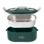 Adler , Electric lunch box with thermal bag , AD 4522 , 0.8 L , Plastic/Stainless steel , Green , Lid included