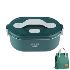 Adler , Electric lunch box with thermal bag , AD 4522 , 0.8 L , Plastic/Stainless steel , Green , Lid included