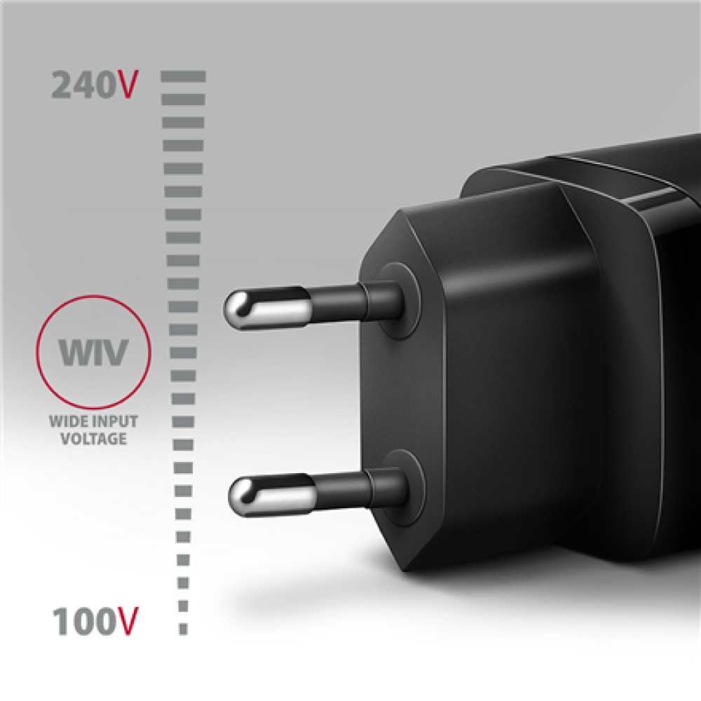 AXAGON Sil wallcharger 1x port USB-C, PD3.0/PPS/QC4+/SFC/AFC/Apple, 30W , ACU-PD30