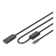 Digitus , Active USB 3.2 Gen1 5G extension cable , DA-73111 , USB-C to USB-A