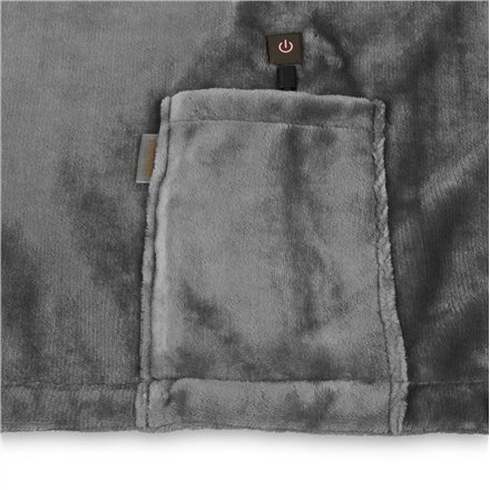 Tristar Cordless heating blanket, 150 x 80 cm , BW-4788 , Number of heating levels 3 , Number of persons 1 , Washable , Fleece , 10 W , Grey