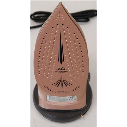 SALE OUT. ETA ETA127690000 Kiara Iron, Ceramic, 2200 W, Water tank 220 ml, Black , ETA , Iron , Kiara ETA127690000 , Cordless Steam Iron , 2200 W , Water tank capacity 220 ml , Continuous steam 40 g/min , Steam boost performance 90 g/min , Black , DAMAGED