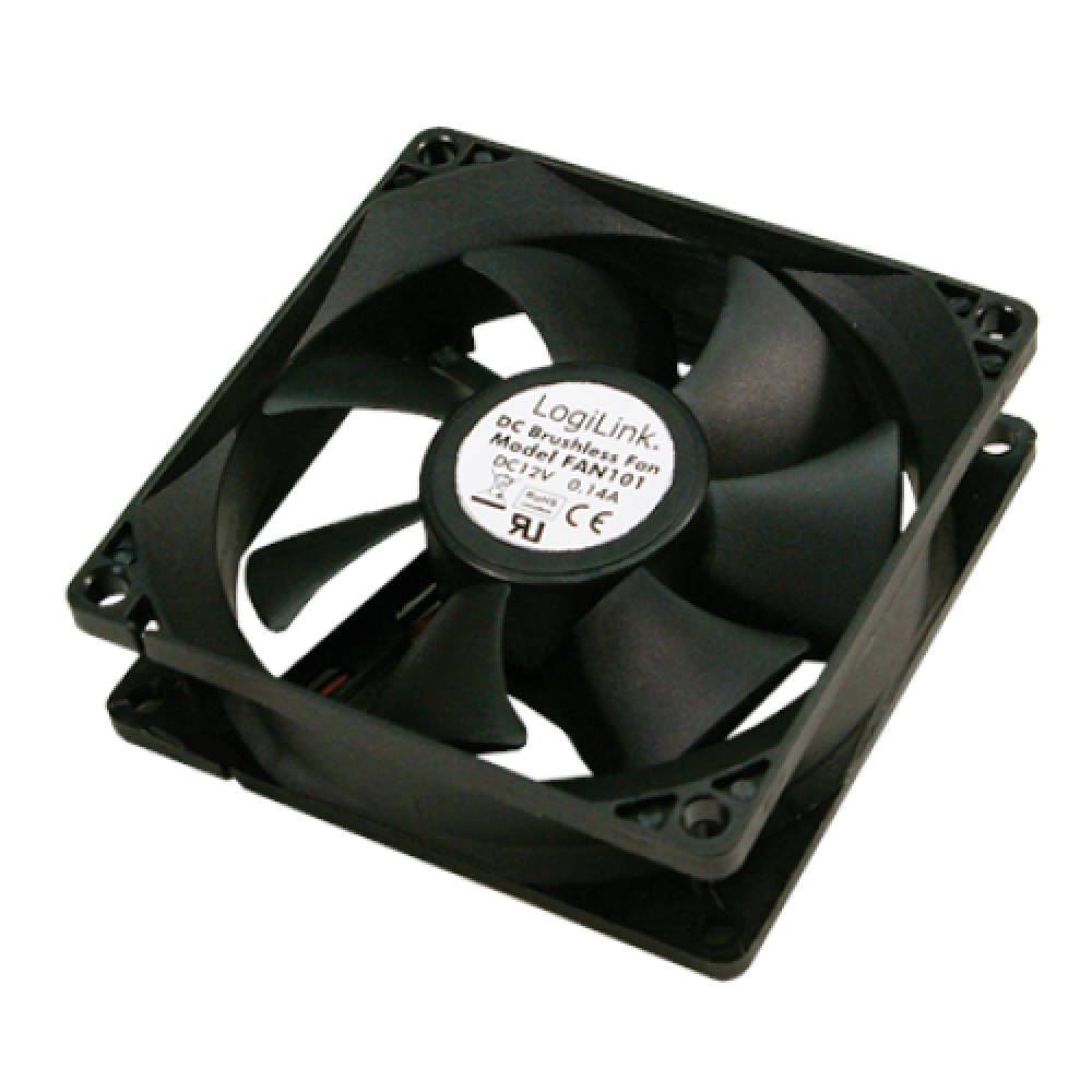 Logilink , FAN103 , Black , Case fan