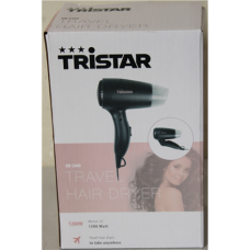 SALE OUT. Tristar HD-2460 , Tristar Travel Hair Dryer , HD-2460 , 1200 W , Number of temperature settings 2 , Black , DAMAGED PACKAGING , Warranty 24 month(s)