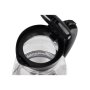 Adler , Kettle , AD 1274 , Standard , 2200 W , 1.7 L , Plastic/Glass , 360° rotational base , Black/Transparent