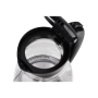 Adler , Kettle , AD 1274 , Standard , 2200 W , 1.7 L , Plastic/Glass , 360° rotational base , Black/ transparent