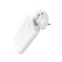 Fixed Slim Traveller 2xUSB-C Travel Charger with world adapters, GaN, 45W , White