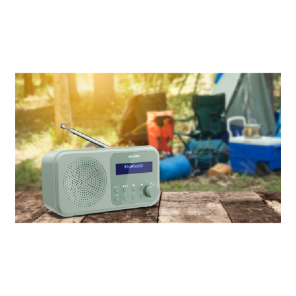Sharp Tokyo Digital Radio , DR-P420(GN) , Bluetooth , Wireless connection , Portable , Aquamarine Green