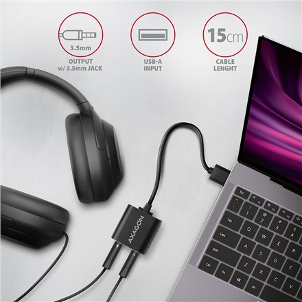 AXAGON , ADA-12 USB - Cable Audio Adapter