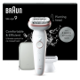 Braun Epilator , SES9-030 Silk épil 9 , Operating time (max) 50 min , Number of power levels 2 , Wet & Dry , White/Rose