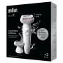 Braun Epilator , SES9-030 Silk épil 9 , Operating time (max) 50 min , Number of power levels 2 , Wet & Dry , White/Rose