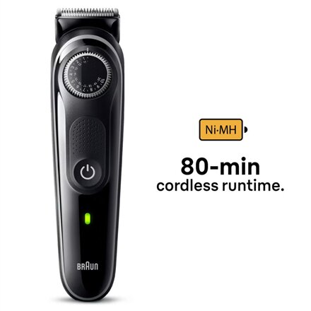 Braun Beard Trimmer , BT3440 , Cordless , Number of length steps 40 , Black