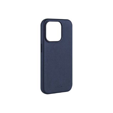Fixed MagLeather , Back cover , Apple , iPhone 16 Pro , Leather , Blue