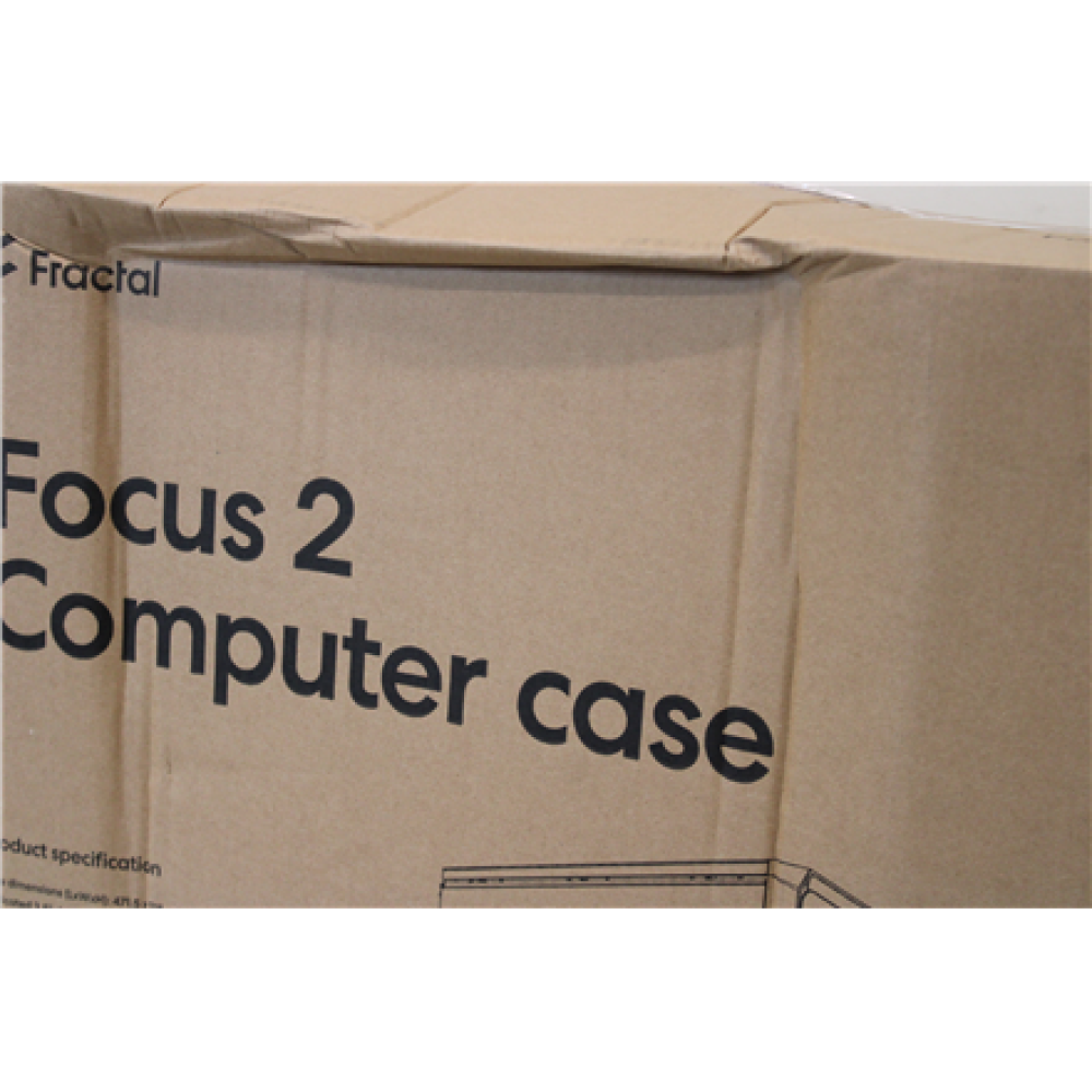 SALE OUT. Fractal Design , Focus 2 , Side window , RGB Black TG Clear Tint , Midi Tower , DAMAGED PACKAGING , Power supply included No , ATX