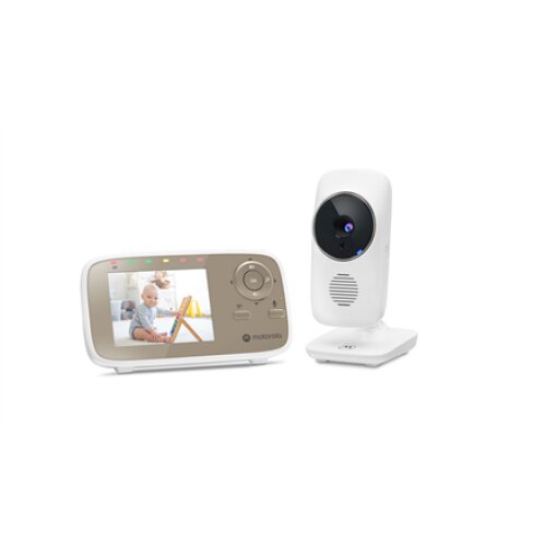 Motorola , Video Baby Monitor , VM483 2.8 , White/Gold