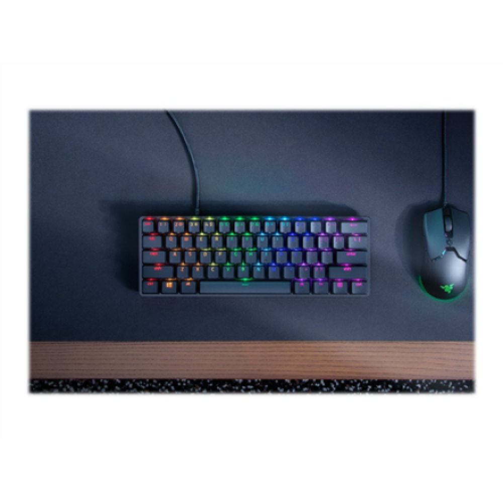 Razer , Huntsman Mini 60% , Black , Gaming keyboard , Wired , Opto-Mechanical , RGB LED light , NORD