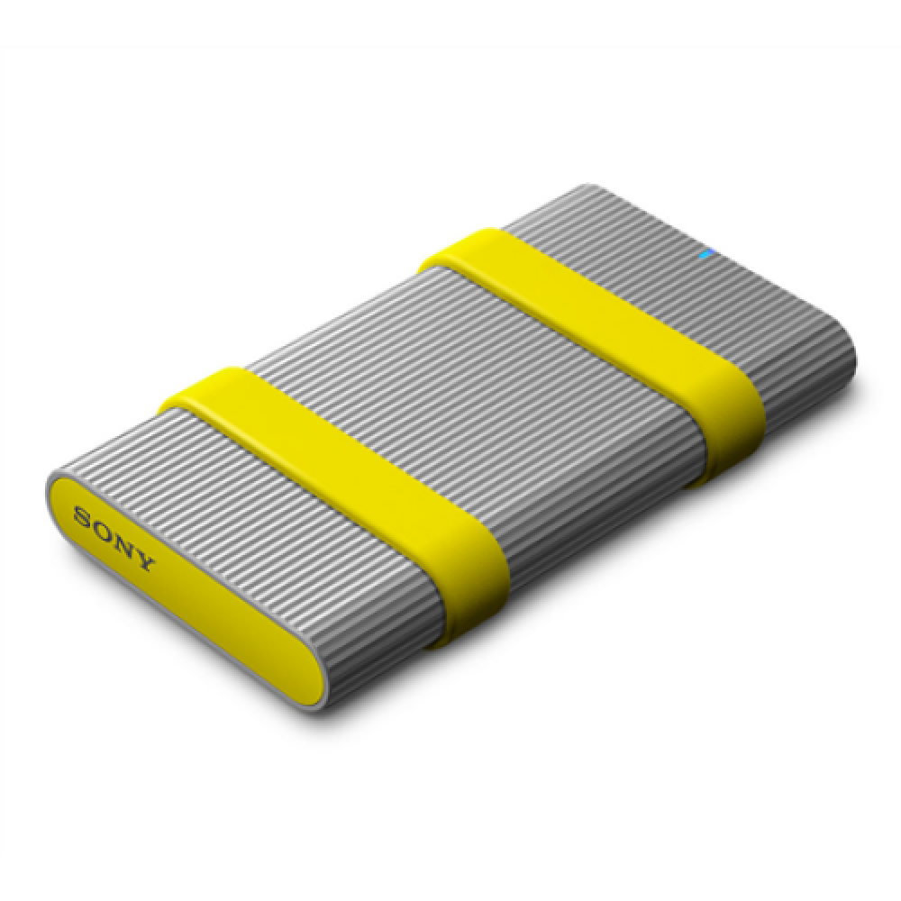 Sony Tough SL-MG5 High Performance External SSD 500GB, up to 1000MB/s, USB 3.1 Sony External SSD SL-MG5 500 GB USB 3.1 Type-C Silver/Yellow Water and Shockproof; LED indicator