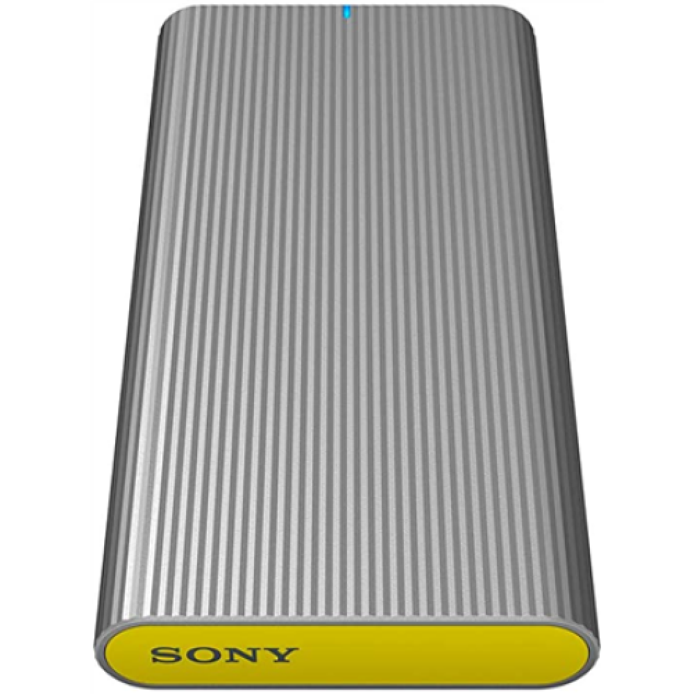 Sony Tough SL-MG5 High Performance External SSD 500GB, up to 1000MB/s, USB 3.1 Sony External SSD SL-MG5 500 GB USB 3.1 Type-C Silver/Yellow Water and Shockproof; LED indicator