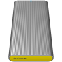Sony Tough SL-MG5 High Performance External SSD 500GB, up to 1000MB/s, USB 3.1 Sony External SSD SL-MG5 500 GB USB 3.1 Type-C Silver/Yellow Water and Shockproof; LED indicator