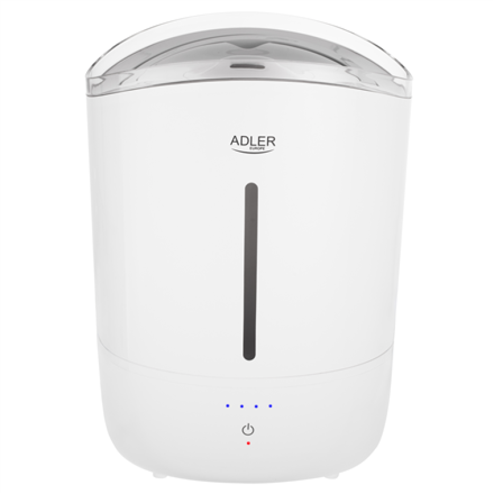 Adler Humidifier , AD 7971 , 30 W , Water tank capacity 5 L , Ultrasonic , Humidification capacity 100-250 ml/hr , White