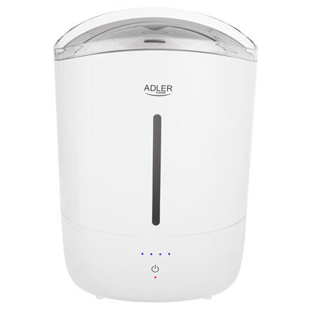 Adler Humidifier , AD 7971 , 30 W , Water tank capacity 5 L , Ultrasonic , Humidification capacity 100-250 ml/hr , White