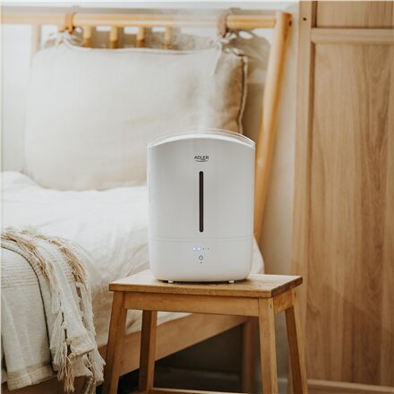 Adler Humidifier , AD 7971 , 30 W , Water tank capacity 5 L , Ultrasonic , Humidification capacity 100-250 ml/hr , White