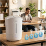 Adler Humidifier , AD 7971 , 30 W , Water tank capacity 5 L , Ultrasonic , Humidification capacity 100-250 ml/hr , White