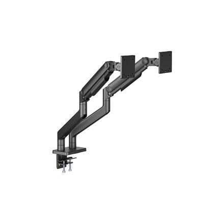 Digitus Desk Mount , Height, tilt, rotation, depth, pivot , Dual Monitor Mount , 2x 45 , Maximum weight (capacity) 2x 20 kg , Black