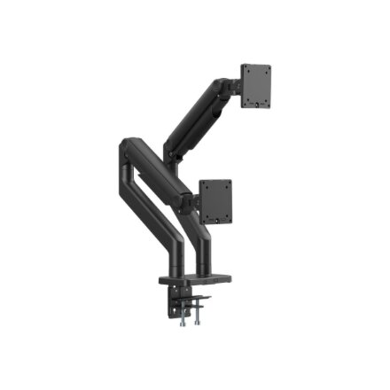 Digitus Desk Mount , Height, tilt, rotation, depth, pivot , Dual Monitor Mount , 2x 45 , Maximum weight (capacity) 2x 20 kg , Black