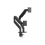Digitus Desk Mount , Height, tilt, rotation, depth, pivot , Dual Monitor Mount , 2x 45 , Maximum weight (capacity) 2x 20 kg , Black