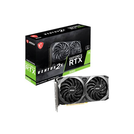 MSI GeForce RTX 3060 VENTUS 2X 12G NVIDIA 12 GB GeForce RTX 3060 GDDR6 PCI Express Gen 4 HDMI ports quantity 1 Memory clock speed 15000 MHz