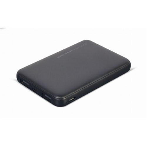 Gembird , Power Bank , PB05-02 , 5000 mAh , 2 x USB-AF , Black