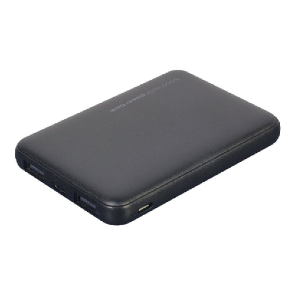 Gembird , Power Bank , PB05-02 , 5000 mAh , 2 x USB-AF , Black