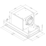 Novy Hood Mini Pureline 811 Canopy, Energy efficiency class A, Width 60 cm, 534 m³/h, Mechanical control, LED, White