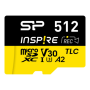 Silicon Power Inspire , 512 GB , microSDXC , Flash memory class C10, UHS-I U3, V30