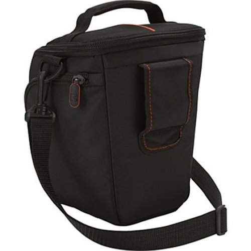 Case Logic , DCB-306 SLR Camera Bag , Black , * Designed to fit an SLR camera with standard zoom lens attached * Internal zippered pocket stores memory cards, filter or lens cloth * Side zippered pockets store an extra battery, cables, lens cap, or small 