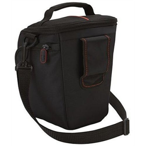 Case Logic , DCB-306 SLR Camera Bag , Black , * Designed to fit an SLR camera with standard zoom lens attached * Internal zippered pocket stores memory cards, filter or lens cloth * Side zippered pockets store an extra battery, cables, lens cap, or small 