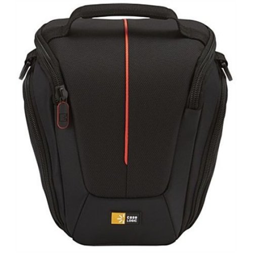 Case Logic , DCB-306 SLR Camera Bag , Black , * Designed to fit an SLR camera with standard zoom lens attached * Internal zippered pocket stores memory cards, filter or lens cloth * Side zippered pockets store an extra battery, cables, lens cap, or small 
