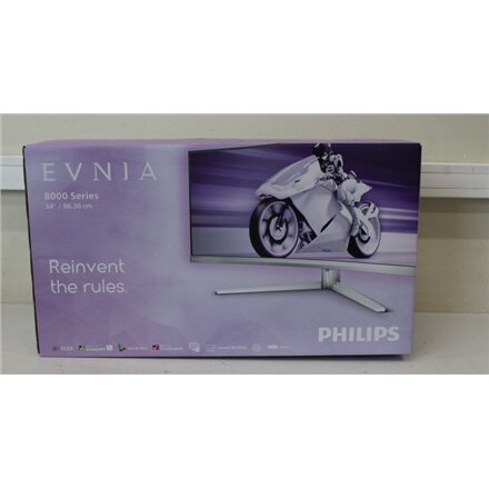 SALE OUT. Philips 34M2C8600/00 34 3440x1440/0.03ms HDMI, DP, USB, Audio Out , Philips Curved Gaming Monitor , 34M2C8600/00 , 34 , LED , WQHD , 21:9 , 100 Hz , 0.03 ms , 3440 x 1440 , 450 cd/m² , HDMI ports quantity 2 , Warranty 24 month(s) , DEMO