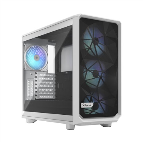 Fractal Design , Meshify 2 RGB TG Clear Tint , Side window , White , E-ATX , Power supply included No , ATX
