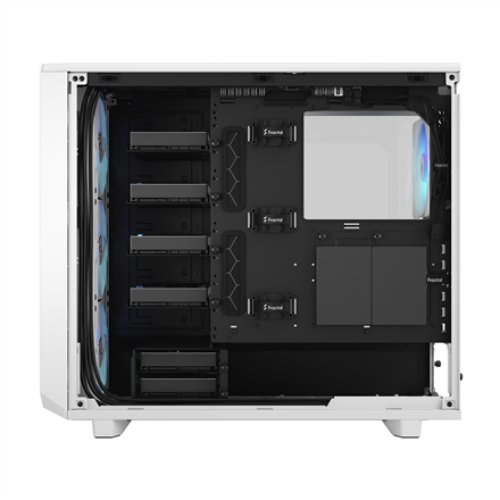 Fractal Design , Meshify 2 RGB TG Clear Tint , Side window , White , E-ATX , Power supply included No , ATX