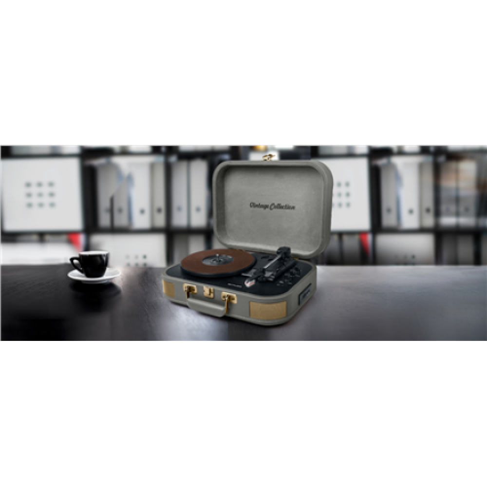 Muse , Turntable Stereo System , MT-201 BTG , Grey , USB port , AUX in