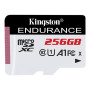 Kingston Endurance 95R , 256 GB , microSDXC , Flash memory class Class 10, UHS-I