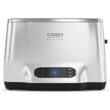 Caso Toaster Inox² Stainless steel, Stainless steel, 1050 W, Number of slots 2, Number of power levels 9, Bun warmer included