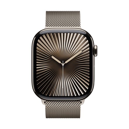 Apple Watch Series 10 , Smart watch , GPS (satellite) , Always-On Retina , Waterproof , Natural Titanium